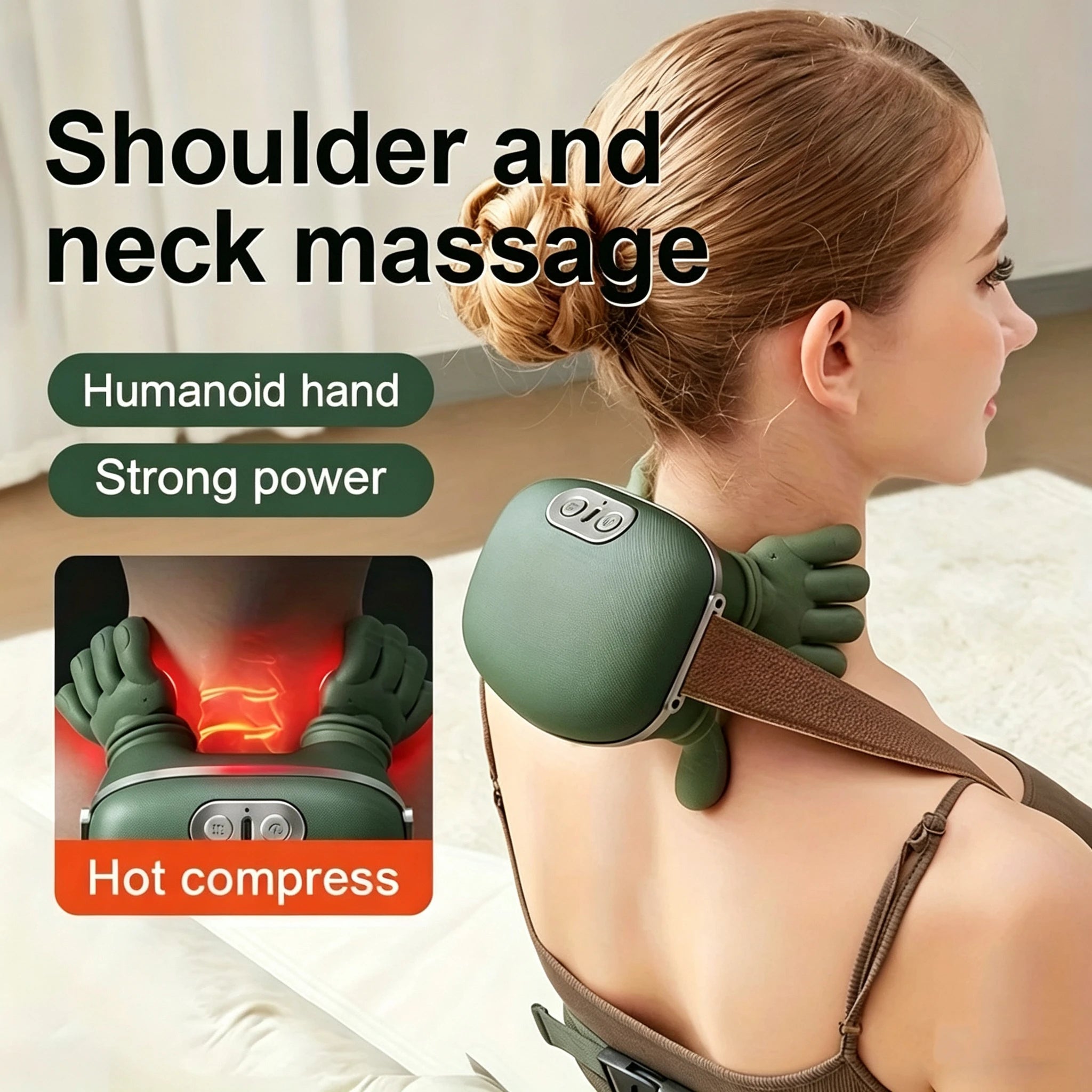 NeckEase™ Wireless Shiatsu Neck & Shoulder Massager