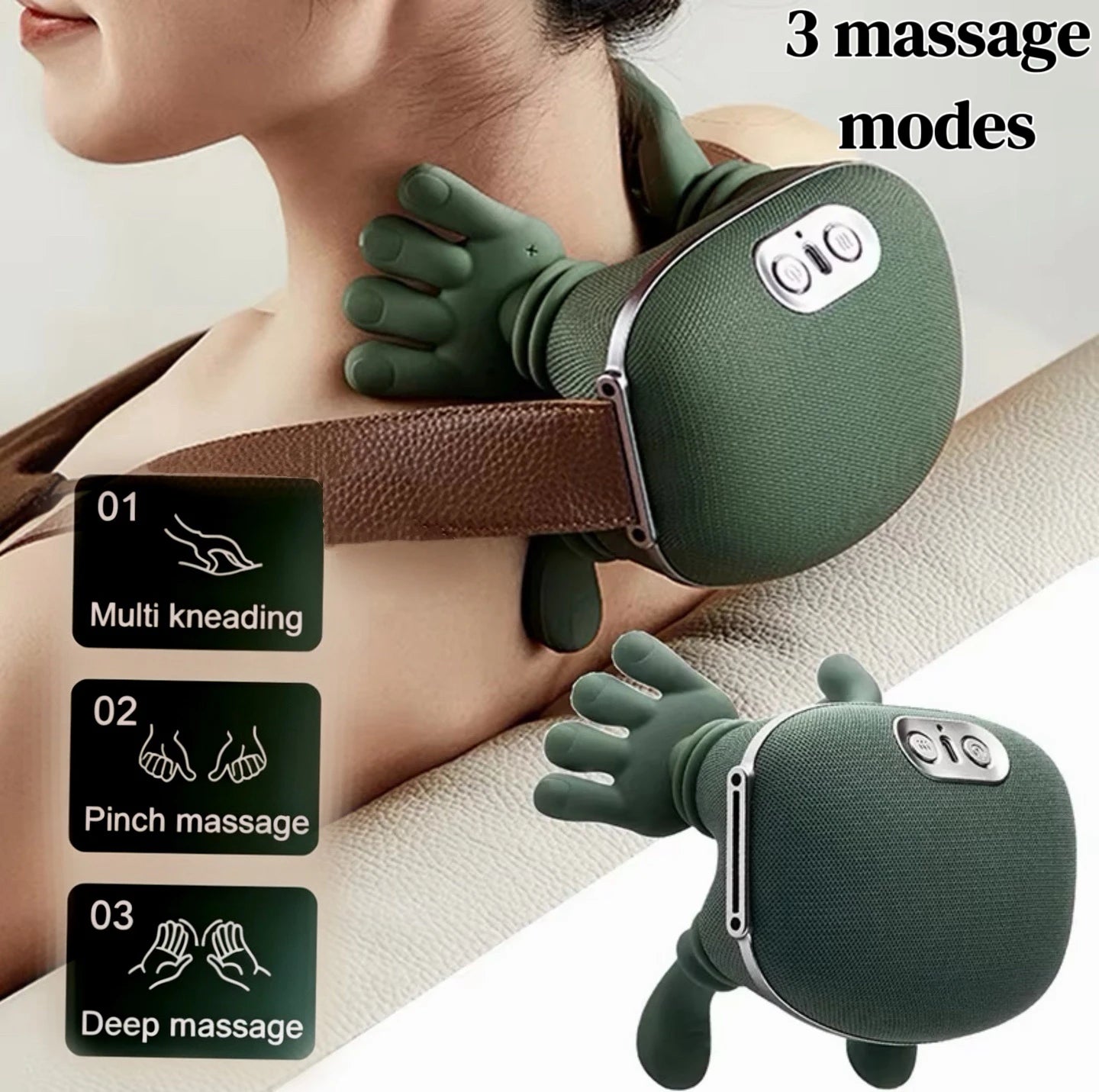 NeckEase™ Wireless Shiatsu Neck & Shoulder Massager